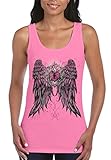 Angel Wings Heart Keyhole Women's Tank Top Fashion Tank Tops