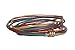 PRERNA Cords Craft ® Women's 3 Wrap Genuine Leather Bracelet Multi Colors, Multi Strings With Antique Endlock