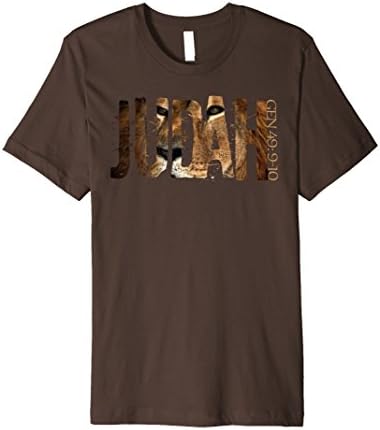 Mens Hebrew Israelite Tribe Lion of Judah Torah T-Shirt Large Brown