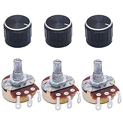 TWTADE / 3pcs Wh138 100k ohm Potentiometer Single