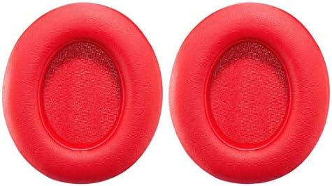 Bingle Replacement Earpads for Beats Studio / Studio2.0 - Protein Leather Memory Foam Ear Cushion Pads Earpads Ear Cups for Beats Studio 2.0 Wired / Studio 2.0 Wireless B0500 / B0501 (1Pair Red)