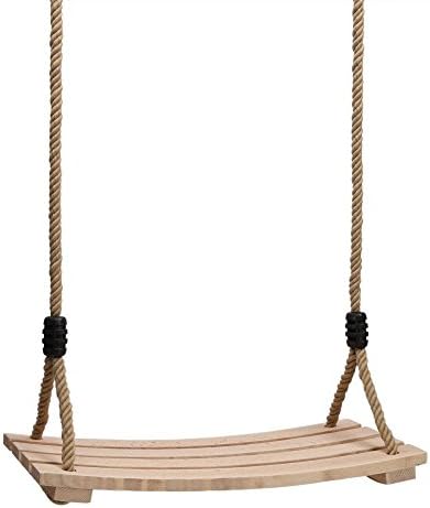 Adult Children Home Garden Outdoor Wood Swing Seat Chair Hanging Max Load 150kg
