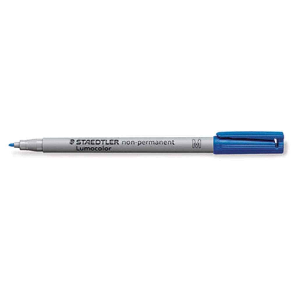 Staedtler Lumocolor Non-Permanent M Blue 1pc (S) – Marker Blue, Grey, Polypropylene, Medium, 1 mm, 1 pc (S))