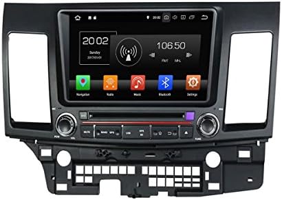 8 Inch Touchscreen Android 8.0 OS Car Stereo For Mitsubishi Lancer(2006-2016), 32G Flash 4G DDR3 RAM GPS Navigation DVD Player