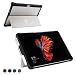 Youtec for Microsoft Surface Pro 7/ Pro 6/ Pro 5/ Pro 4 Case, Shockproof Rugged Folio Protective Hard Cover with Pen Holder Compatible with Type Cover Keyboard + Original Kickstand (Black)