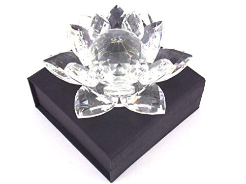 Fleur De Lotus Feng Shui Cristal Fait Main Estampillé