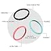 Demetory Stackable Silicone Ring Affordable Thin Silicone Rubber Bands - 3mm Width - 2mm Thick. Perfect for Athlete, Nurse, Police Size 5-10