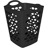 Mainstays 2 BU Flex Laundry Hamper, Black (1)