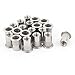 uxcell M6x15mm 20 Pcs 304 Stainless Steel Rivet Nut Flat Head Insert Nutsert