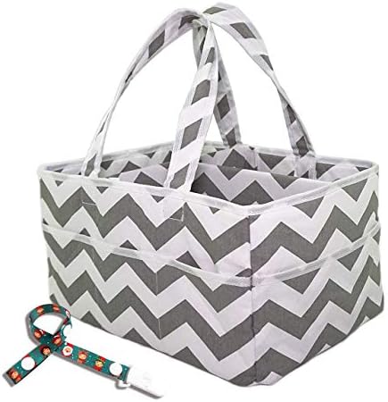 おむつストッカー トイストラップ付き ベビー用品収納 育児グッズ おむつ替えグッズ おむつ収納ケース カゴ バスケット 出産祝い 出産準備 小物入れ おもちゃ入れ ママとベビーへ Whitegray