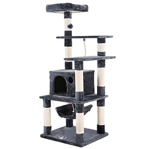 Songmics cat tree condo multi-level cat tower with scra…