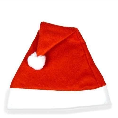 Gifts 4 All Occasions Limited 10 x Father Christmas Santa Hat Xmas party fancy Hats Costume Accessories Stocking Fillers Office Christmas Party Dinner Santa Run Charity