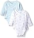 Little Me Baby 2 Pack Wrap Bodysuit, Puppies, 3M