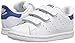adidas Originals Kids Stan Smith Sneaker, White/White/EQT Blue, 9 US Unisex Toddler
