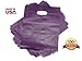 100 Purple Merchandise Bags, Shopping Bags, 12” X 15” with Die Cut Handle, No Gusset, Strong HDPE 2.0 Mil.