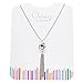 Onnea Fashion Silver Tone Lovely Knot Long Tassel Necklace for Women (Short)