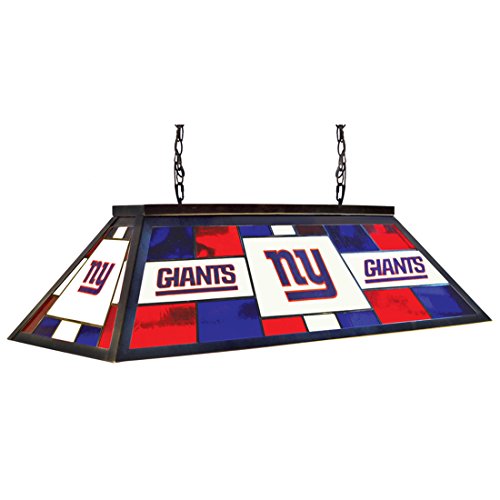 Imperial Officially Licensed NFL Merchandise: Stained Glass Billiard/Pool Table Lamp/Light, New York Giants