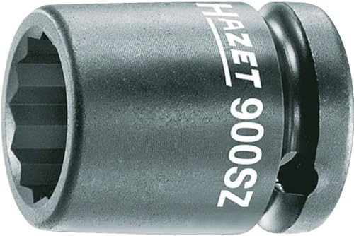 HAZET 900SZ-17 38 mm 12-Point Traction Profile Impact Socket - Phosphatised/Oiled