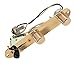 920D Custom T Style Loaded 3 way Control Plate, Gold - CTS Pots CRL Switch