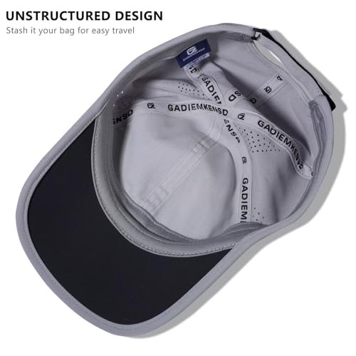 GADIEMKENSD Performance Running Hat Stretchy Fabric with Vented Mesh for Outdoor Workouts