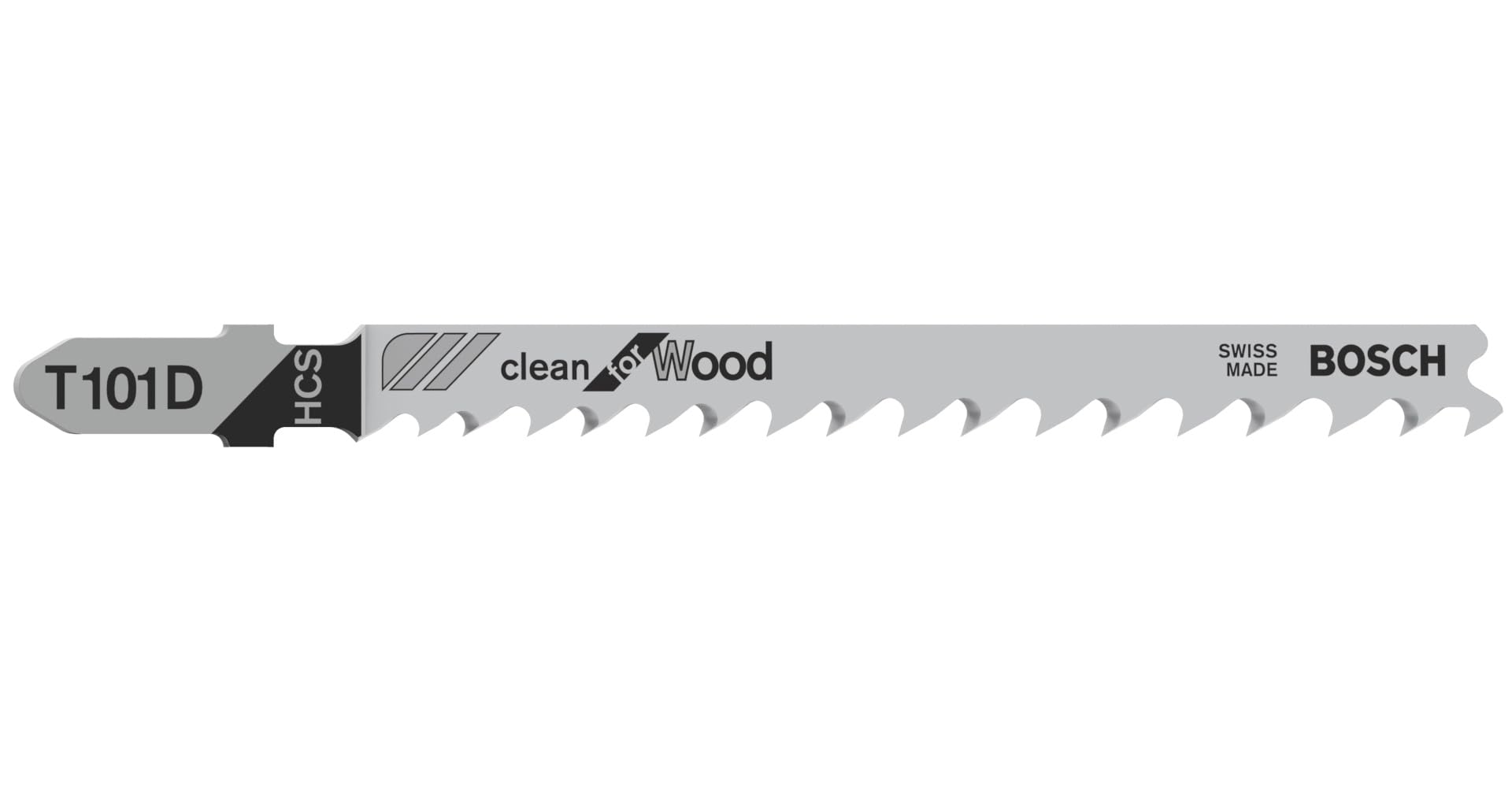 Bosch 100x T 101 D Clean for Wood Jigsaw Blade (for Softwood, Plywood, Length 100 mm, Professional Accessory Jigsaw)