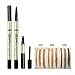 TC Joy 3 in 1 Eyebrow Pencil with Eyebrow Powder and Eyebrow Dye, Professional 3D Eyebrow Cosmetic Makeup Tool, Waterproof Natural and Long-lasting