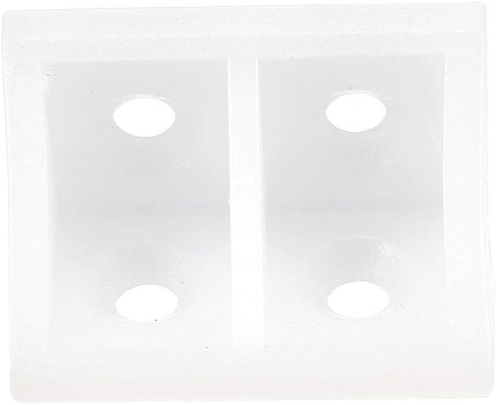 sourcing map Shelf Cabinet Door 90 Degree Plastic Corner Braces 4 Holes Angle Bracket, 100 Pcs, 4 Holes - 100 Pcs - Image 5