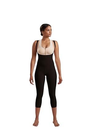 Marena Recovery SFBHM2 Knee-Length Girdle w/High-Back-Step 2-XL-Black