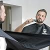 Beard Bib Beard Apron – Beard Hair Catcher for Men Shaving & Trimming, Non-Stick Beard Cape Grooming Cloth, Waterproof…