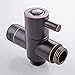 Shower Diverter Valve 3 Way Shower Diverter Valve Shower Head Adapter Shower Head Shut Off Valve Replacement Shower Head Splitter for Shower Arm Handheld Shower Head Attachment Oil Rubbed Bronze