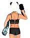 iHeartRaves Panda Animal Hood, Hat, Scarf and Paw Mittens Furry Hoodie (Electric Galaxy)