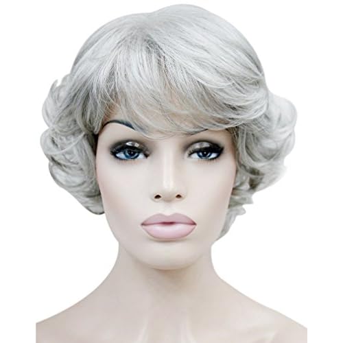 60 Off Kalyss Women S Wigs Short Curly Syntheitc Gray Hair Wig