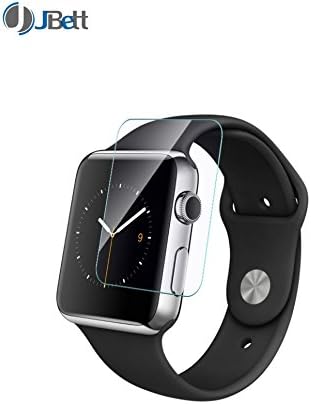 [Lifetime Warranty] [2-Pack] JBett HyperShield - Apple Watch 38mm Tempered Glass Screen Protector [2-Pack] Anti-Bubble HD Shield - Lifetime Replacements