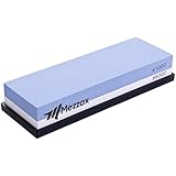 Knife Sharpening Stone 2 Side Grit 1000/6000 Whetstone | Premium Waterstone Sharpener | Best for Pocket, Kitchen, Outdoor Knife | NonSlip Rubber Base