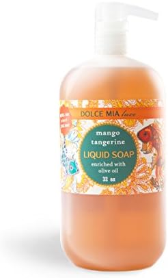 Dolce Mia Mango Tangerine Natural Liquid Soap 32 oz. Refill