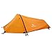 Winterial Single Person Personal Bivy Tent - Lightweight One Person Tent with Rainfly, 2lbs 9oz, Stakes, Poles and Guylines Included, Backpacking and Hiking Bivy Tent (Olive Green & Orange)