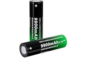 PAOWANG 18650 Rechargeable Battery 3.7v Lithium Ion Battery 18650 Rechargeable Batteries Flat Top for flashlights and headlamp，Headlight etc