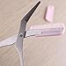 Sankuwen Eyebrow Scissors with Comb, Metal Comb Cosmetic Makeup Tool (Pink)