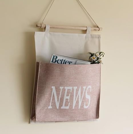 Amazon 和風屋 ウォールポケット ポーチ 壁掛け ウォールポケット おしゃれ 小物収納 北欧風 シンプル 雑誌 手紙入れ 書類分け ６カラー ウォールポケット オンライン通販