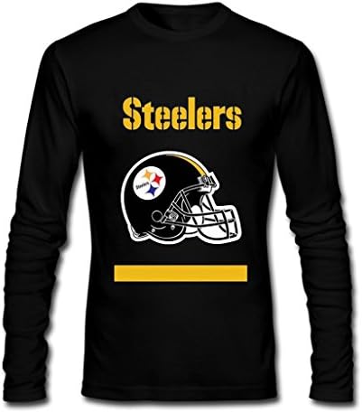 American Football Steelers Custom Men's Long sleeve T-shirt Tee Small