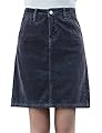 IDEALSANXUN Women’s Slim Fit High Waist Short Corduroy Mini Skirt