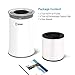 Enther Air Purifier with True HEPA Filter, Air Filter for Allergies Pets Smoke Smokers Home Mold Dust, Air Cleaner Odor Eliminator for Large Room with Air Quality Monitor, Optional Night Light
