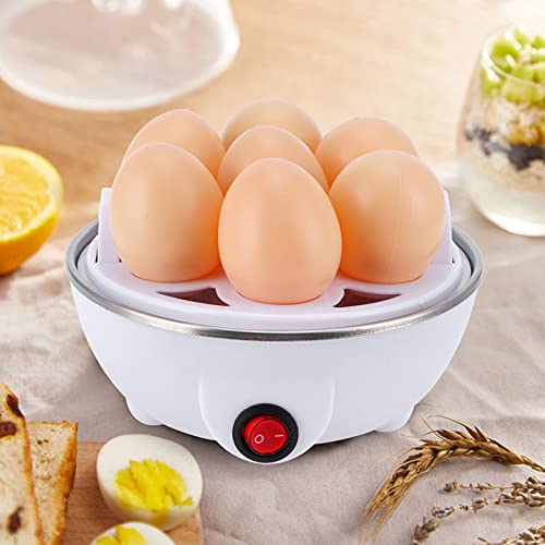 Cocedor de Huevos Eléctrico, 350 W, Mini Cocedor de Huevos Multifuncional, Vaporizador, Cazador Furtivo, Hervidor de Huevos Eléctrico para Uso en la Cocina, Cocedor de Huevos