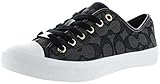 COACH Women's Empire Outline Black/Smoke/Black Signature C/Nappa 5.5 M US