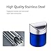 Mini Trash Can with Lid, 0.4 Gal, Blue