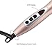 AsaVea Hair Curler and Straightener Brush, Anti-Scald Technology Perfecter Pro Grip Digital Temp-Controlled Heated Brush (Rose Gold)