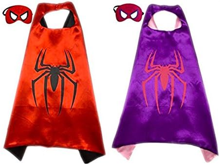 Superhero Direct Superhero Capes and Masks - Kids Size (Spiderman - Spidergirl)