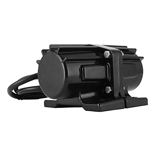 Happybuy 80LB Vibrator Motor Salt And Sand Spreader for Snow Plough 12V DC (black)