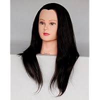 Ladella Beauty 24-26" Cosmetology (Heavy Density) 100%Human Hair Mannequin Manikin Training Head - Zoey