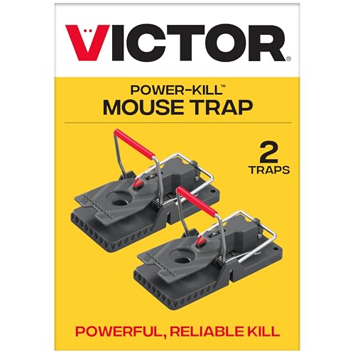 Victor M142B Power-Kill Mouse Trap - Snap Traps for Mice - Plastic Mouse Traps…